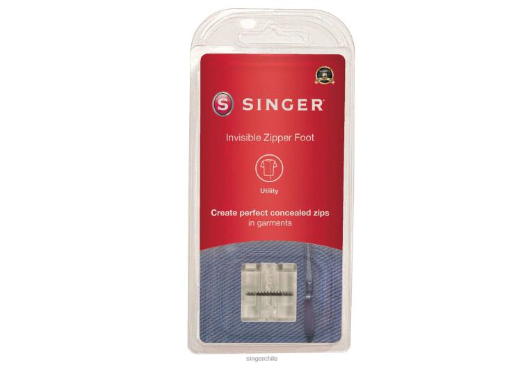 SINGER pie de cremallera invisible accesorios 860BJ104